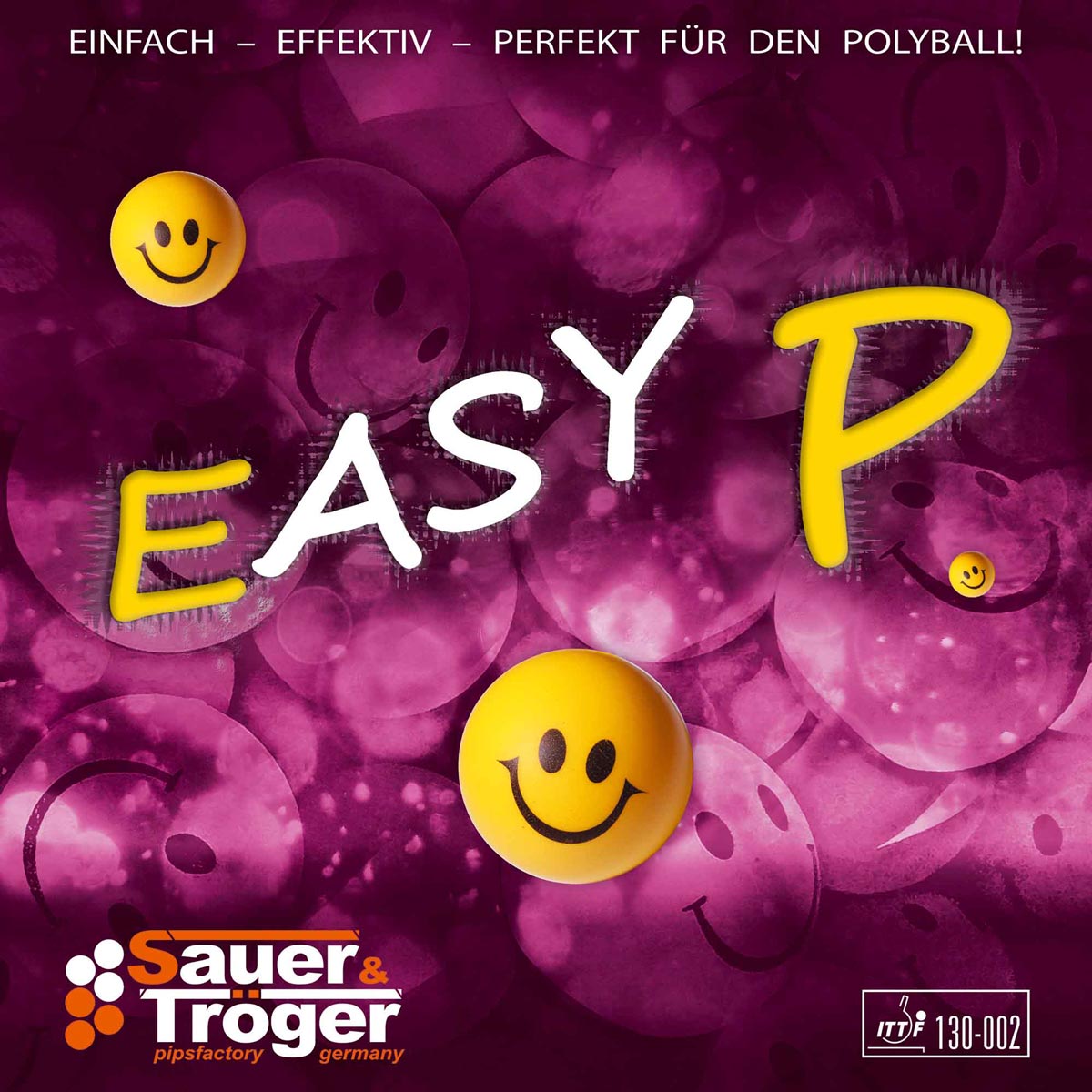 Sauer & Tröger Belag Easy P schwarz 1,0 mm
