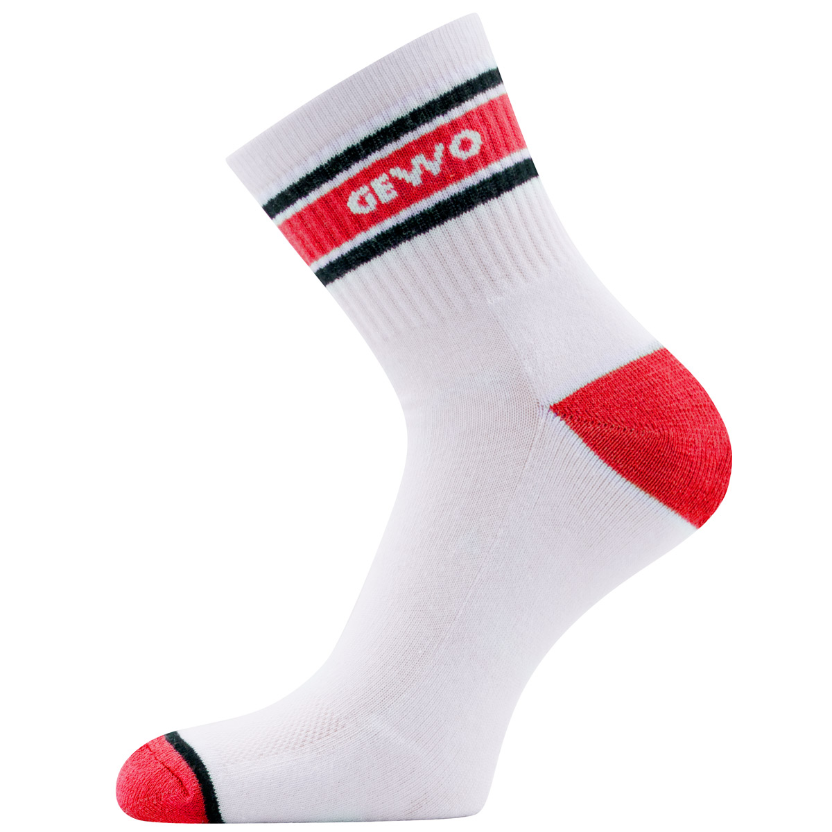GEWO Socke Step Flex III weiß/rot 35-38