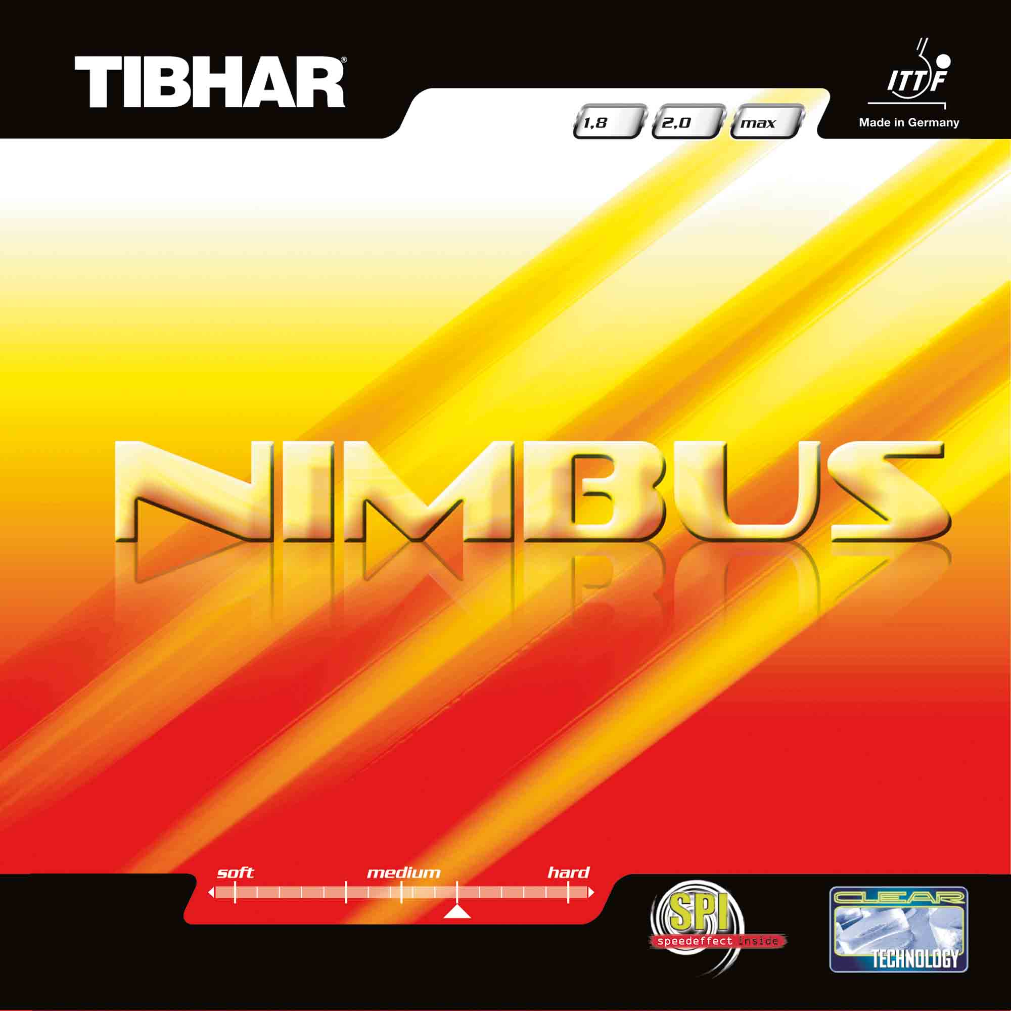 TIBHAR Belag Nimbus schwarz 2,3 mm