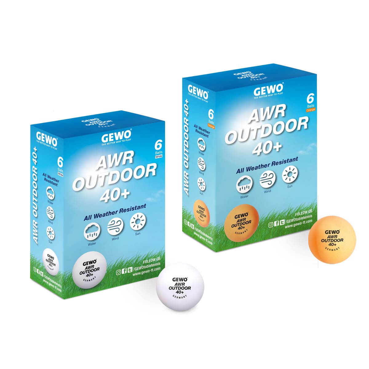 GEWO Ball AWR Outdoor 40+ 6er