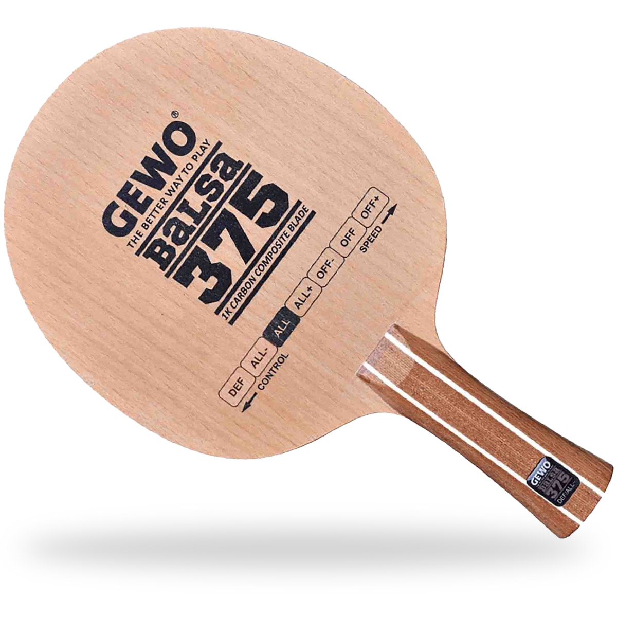 GEWO Holz Balsa Carbon 375  gerade