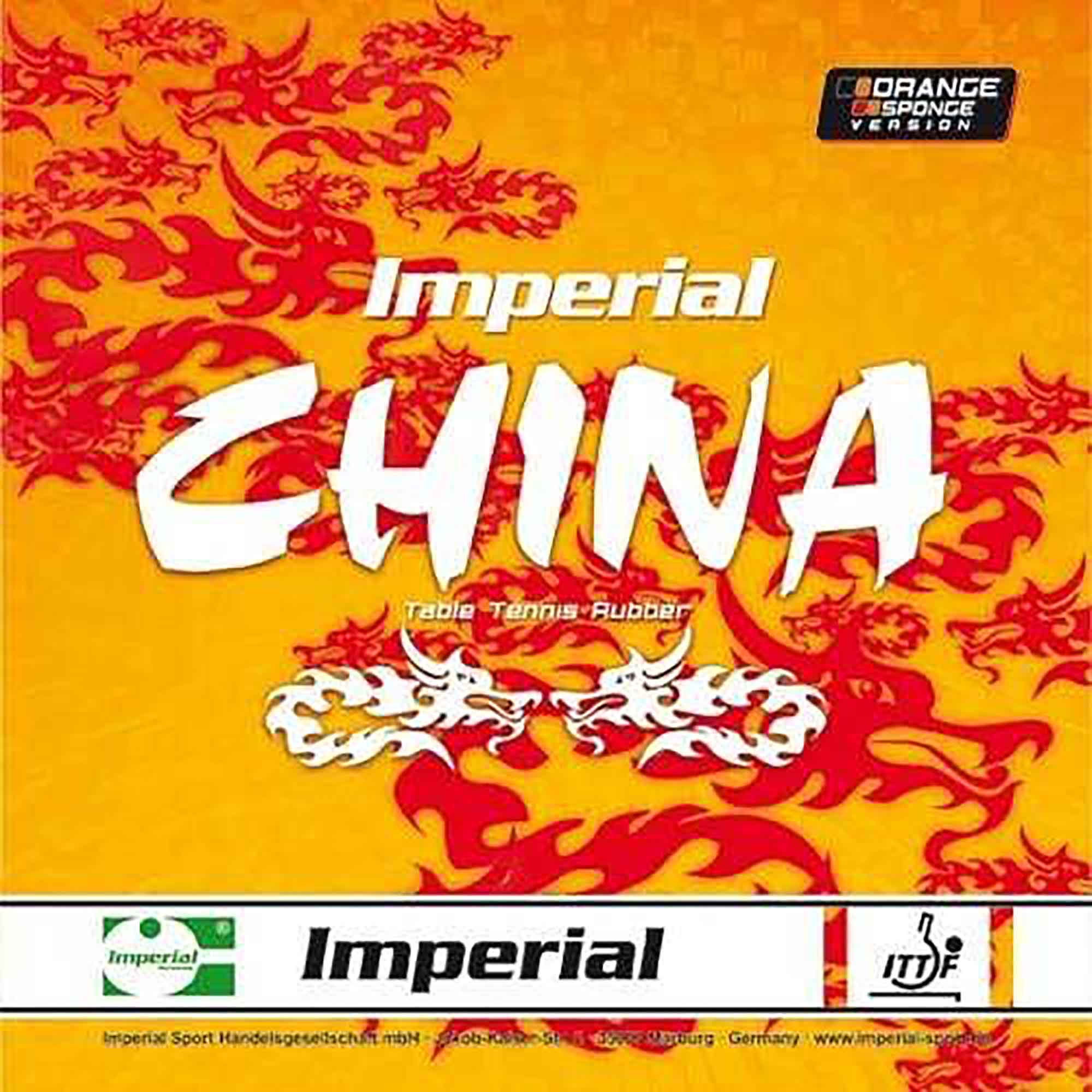 Imperial Belag China Orange Sponge rot 1,5 mm | rot | 1,5 mm | 6819300015