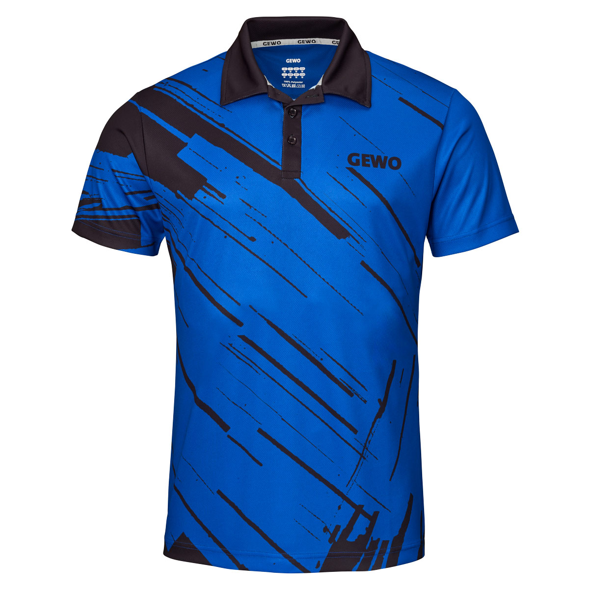GEWO Poloshirt Atani royal/schwarz XXXXL