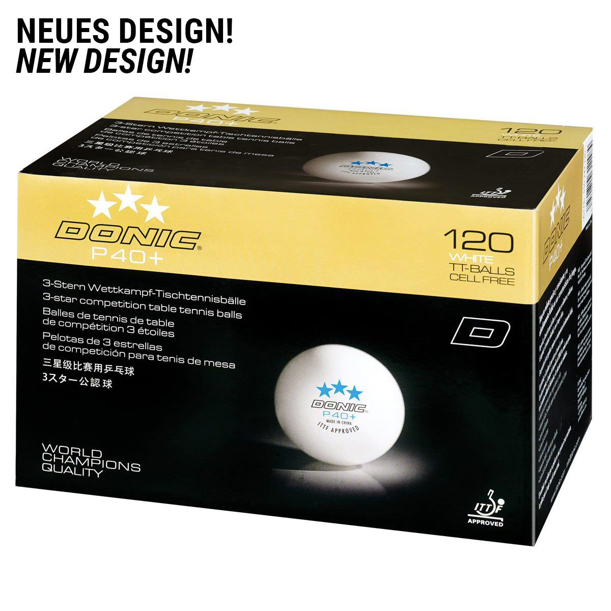 Donic Ball P40+ *** 120er weiß