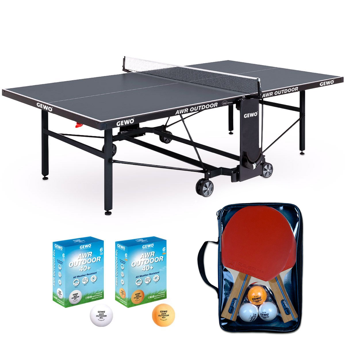 GEWO Tisch AWR Outdoor - Set (4-teilig) grau